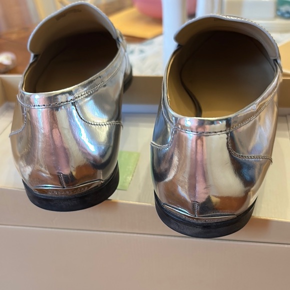 Silver Women's Loafers - Picture 2 of 4